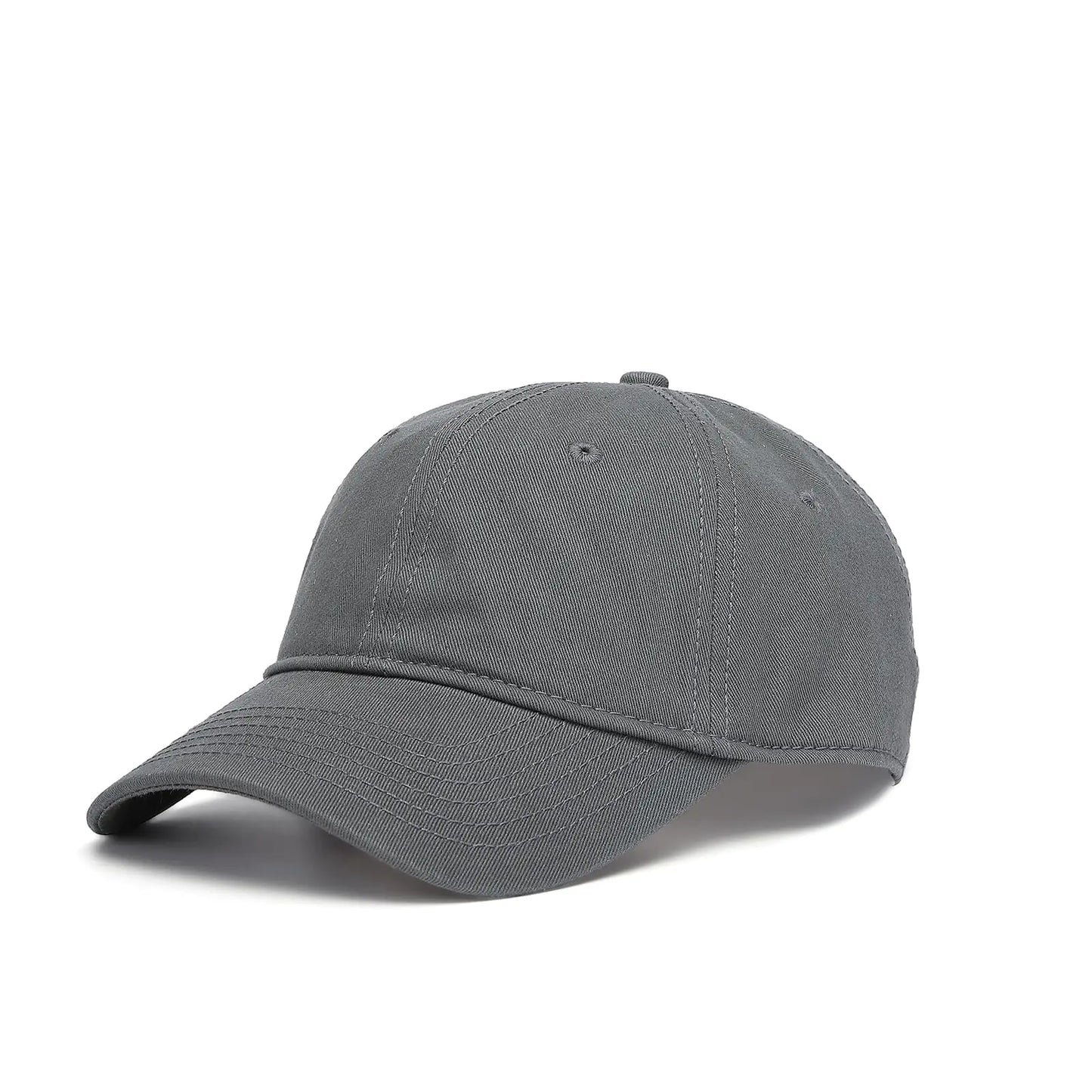 Baseball Caps Hats for Men Women Dad Hats Ballcaps Adjustable Unisex Plain Caps (Grey)