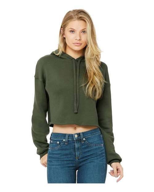 BELLA + CANVAS - Women's Crop Fleece Hoodie Sweatshirt - 7502